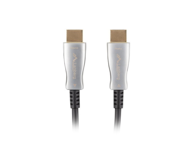 Lanberg 10m aktív optikai HDMI apa-apa fekete AOC kábel