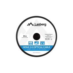 Lanberg 10m aktív optikai HDMI apa-apa fekete AOC kábel