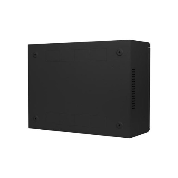 Lanberg 19" 4U+3U SZÉL:540mm MÉLY:200mm MAG:400mm fémajtós fekete fali rack szekrény