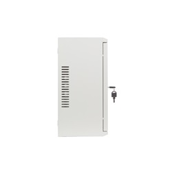 Lanberg 19" 4U+3U SZÉL:540mm MÉLY:200mm MAG:400mm fémajtós szürke fali rack szekrény