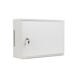 Lanberg 19" 4U+3U SZÉL:540mm MÉLY:200mm MAG:400mm fémajtós szürke fali rack szekrény