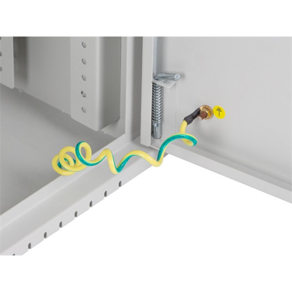 Lanberg 19" 4U+3U SZÉL:540mm MÉLY:200mm MAG:400mm fémajtós szürke fali rack szekrény