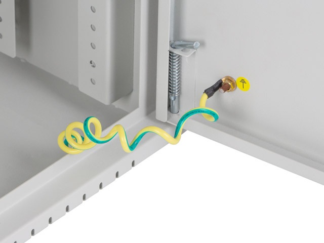 Lanberg 19" 4U+3U SZÉL:540mm MÉLY:200mm MAG:400mm fémajtós szürke fali rack szekrény