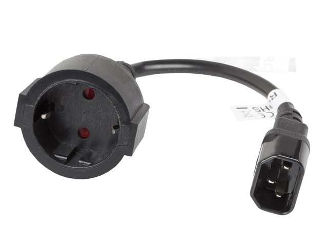 Lanberg 20cm C14 apa - SCHUKO anya átalakító