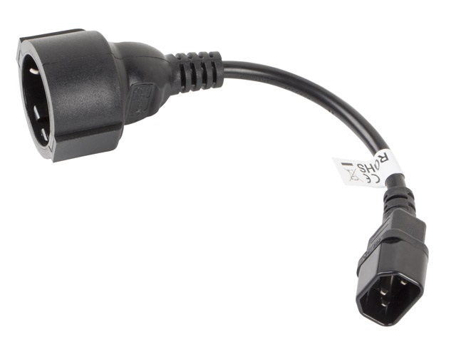 Lanberg 20cm C14 apa - SCHUKO anya átalakító