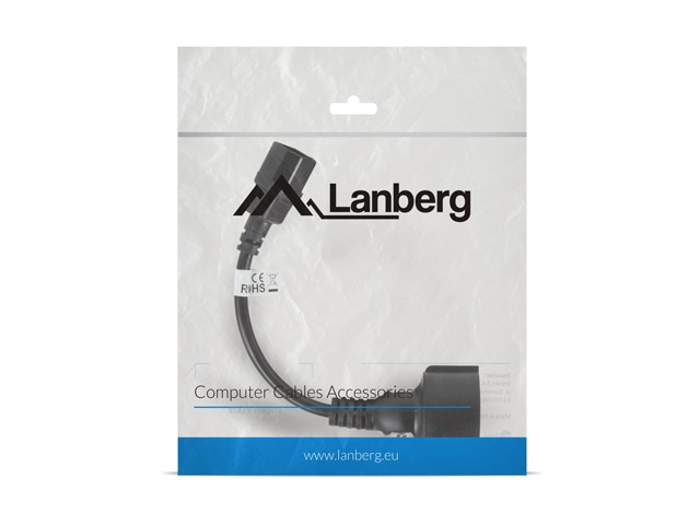 Lanberg 20cm C14 apa - SCHUKO anya átalakító