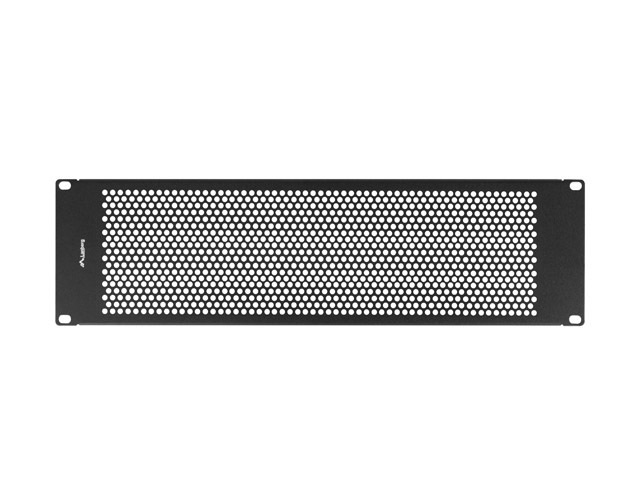 Lanberg AK-1413-B 19" 3U fekete fém hálós/perforált vakpanel