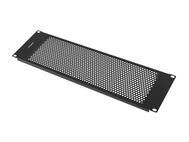 Lanberg AK-1413-B 19" 3U fekete fém hálós/perforált vakpanel
