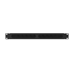 Lanberg AK-1704-B 19" 1U fekete csatornás kábelbevezető