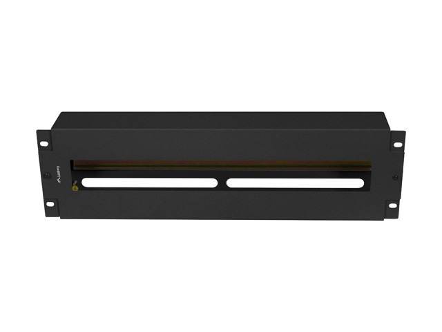 Lanberg AK-VDP103-B 19" 3U DIN sínes fedeles kismegszakító tartó panel