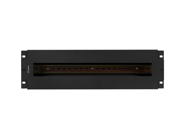 Lanberg AK-VDP103-B 19" 3U DIN sínes fedeles kismegszakító tartó panel