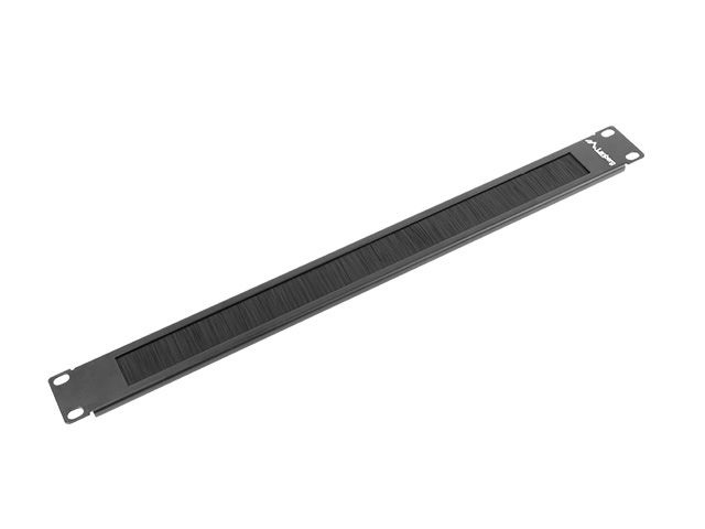 Lanberg AK-1101-B 19" 1U fésűs fekete kábelbevezető panel