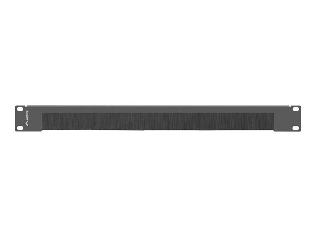 Lanberg AK-1103-B 19" 1U egyik oldalán nyitott fésűs fekete kábelrendező