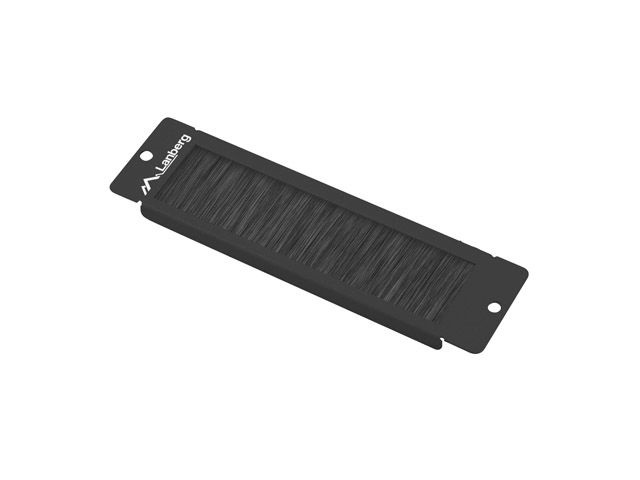 Lanberg AK-1104-B 10" 1U fésűs fekete kábelbevezető panel