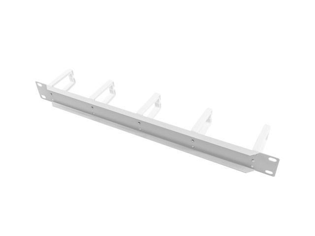 Lanberg AK-1202-S 19" 1U szürke műanyag gyűrűs fém kábelrendező