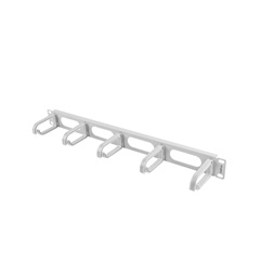Lanberg AK-1205-S 19" 1U műanyag szürke kábelrendező hátsó lyukas bevezetővel