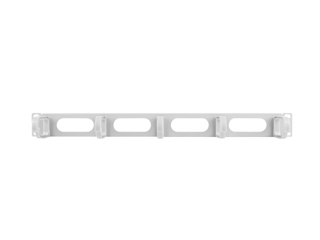 Lanberg AK-1205-S 19" 1U műanyag szürke kábelrendező hátsó lyukas bevezetővel