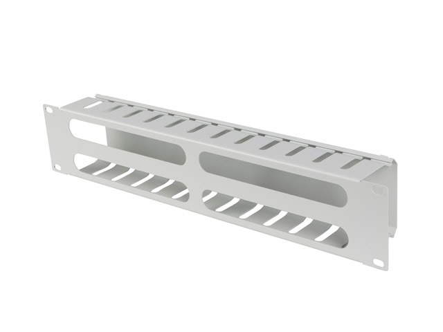 Lanberg AK-1705-S 19" 2U szürke fém csatornás kábelvezető