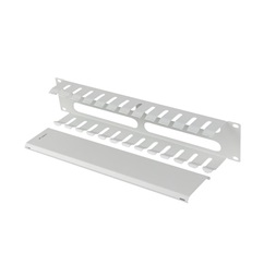 Lanberg AK-1705-S 19" 2U szürke fém csatornás kábelvezető