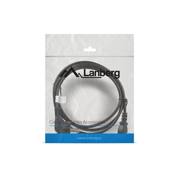Lanberg CA-C13C-11CC-0018-BK IEC320 C13 10A fekete tápkábel 1,8m