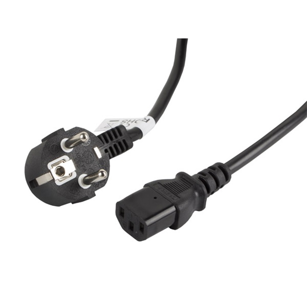 Lanberg CA-C13C-11CC-0030-BK IEC320 C13 10A fekete tápkábel 3m
