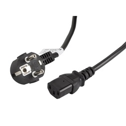 Lanberg CA-C13C-11CC-0030-BK IEC320 C13 10A fekete tápkábel 3m