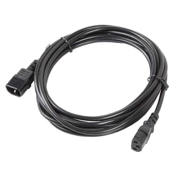 Lanberg CA-C13E-11CC-0050-BK IEC 320 C13->C14 VDE fekete tápkábel 5m