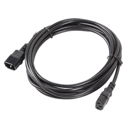 Lanberg CA-C13E-11CC-0050-BK IEC 320 C13->C14 VDE fekete tápkábel 5m
