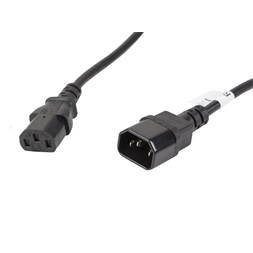 Lanberg CA-C13E-11CC-0050-BK IEC 320 C13->C14 VDE fekete tápkábel 5m
