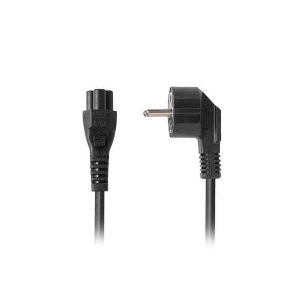 Lanberg CA-C5CA-11CC-003-BK CEE 7/7 (MICKEY)->IEC 320 C5 VDE fekete tápkábel 3m