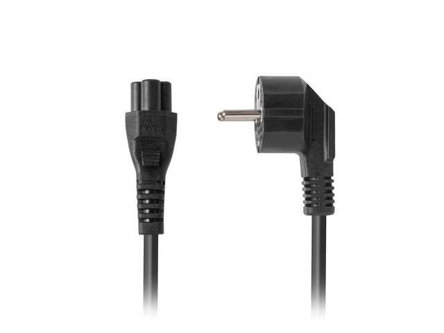 Lanberg CA-C5CA-11CC-003-BK CEE 7/7 (MICKEY)->IEC 320 C5 VDE fekete tápkábel 3m