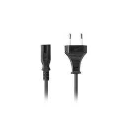 Lanberg CA-C7CA-10CC-0018-BK IEC 320 C7 EURO 2,5A fekete tápkábel 1,8m