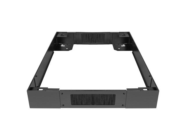 Lanberg CK01-66-B 600x600mm rackhez fekete lábazat fésűs kábelbevezetővel