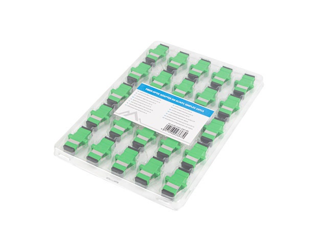 Lanberg FA-SCAP-SS01-2501-BK Monomódusú SC/APC simplex optikai toldó 25db/csomag