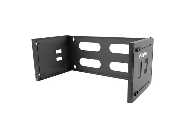 Lanberg FB01-5404-10B 19" 4U SZÉL:497mm MÉLY:400/240mm fekete fali konzol