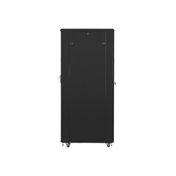 Lanberg FF01-8042-23B 19" 42U SZÉL:800mm MÉLY:1000mm MAG:2047mm lapraszerelt hálós fémajtós fekete rack szekrény