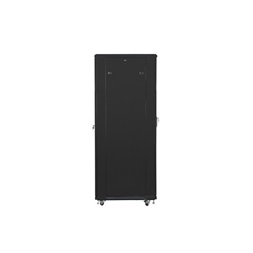Lanberg FF01-8842-23B 19" 42U SZÉL:800mm MÉLY:800mm MAG:2047mm lapraszerelt hálós fémajtós fekete rack szekrény