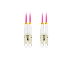 Lanberg FO-LULU-MD41-0100-VT duplex optikai patch kábel 4xLC/UPC csatlakozóval, 50/125 LSZH OM4, 10m