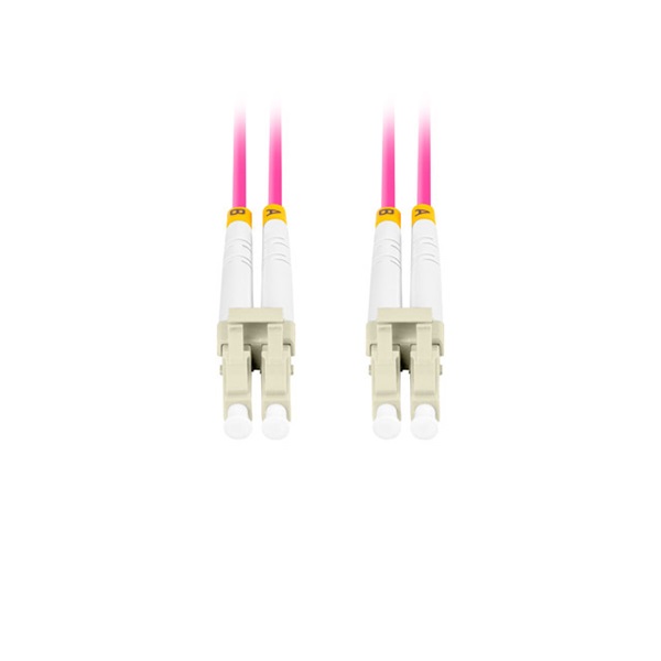 Lanberg FO-LULU-MD41-0150-VT duplex optikai patch kábel 4xLC/UPC csatlakozóval, 50/125 LSZH OM4, 15m