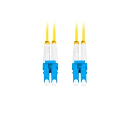 Lanberg FO-LULU-SD11-0010-YE duplex optikai patch kábel 4xLC/UPC csatlakozóval, duplex 9/125 LSZH, 1m