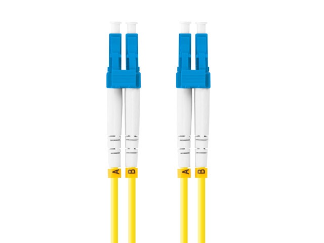 Lanberg FO-LULU-SD11-0020-YE duplex optikai patch kábel 4xLC/UPC csatlakozóval, duplex 9/125 LSZH, 2m