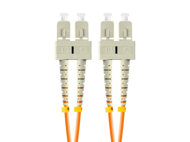 Lanberg FO-SUSU-MD21-0020-OG duplex optikai patch kábel 4xSC/UPC csatlakozóval, 50/125 LSZH OM2, 2m