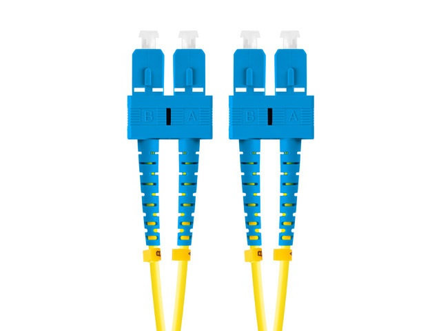 Lanberg FO-SUSU-SD11-0020-YE duplex optikai patch kábel 4xSC/UPC csatlakozóval, duplex 9/125 LSZH, 2m