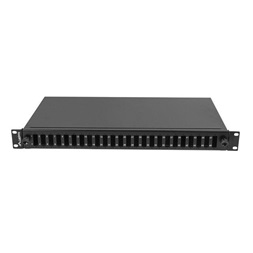 Lanberg FOP1-24SD-LQB 19" 1U 24xSC duplex vagy 24xLC Quad fekete kihúzható optikai üres patch panel