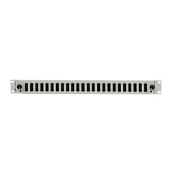 Lanberg FOP1-24SD-LQS 19" 1U 24xSC duplex vagy 24xLC Quad szürke kihúzható optikai üres patch panel