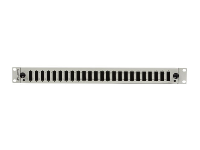 Lanberg FOP1-24SD-LQS 19" 1U 24xSC duplex vagy 24xLC Quad szürke kihúzható optikai üres patch panel