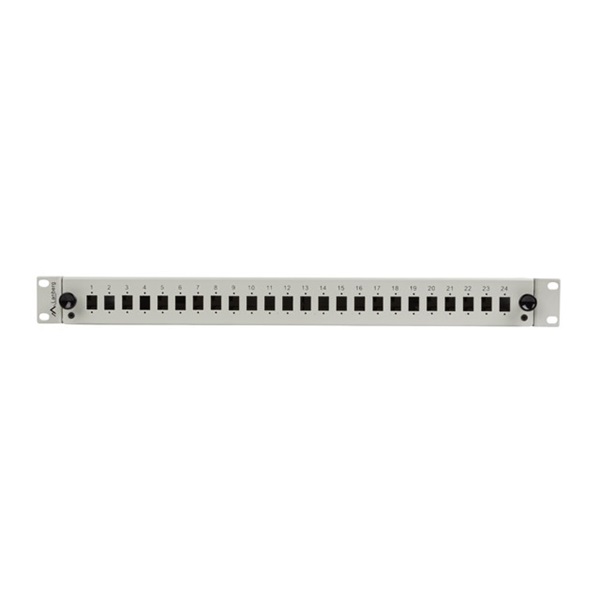 Lanberg FOP1-24SS-LDS 19" 1U 24xSC simplex vagy 24xLC duplex szürke kihúzható optikai üres patch panel