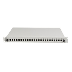 Lanberg FOP1-24SS-LDS 19" 1U 24xSC simplex vagy 24xLC duplex szürke kihúzható optikai üres patch panel