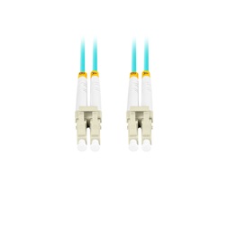 Lanberg FO-LULU-MD31-0100-TQ Multimódusú OM3 duplex optikai patch kábel 4xLC/UPC csatlakozóval 10m