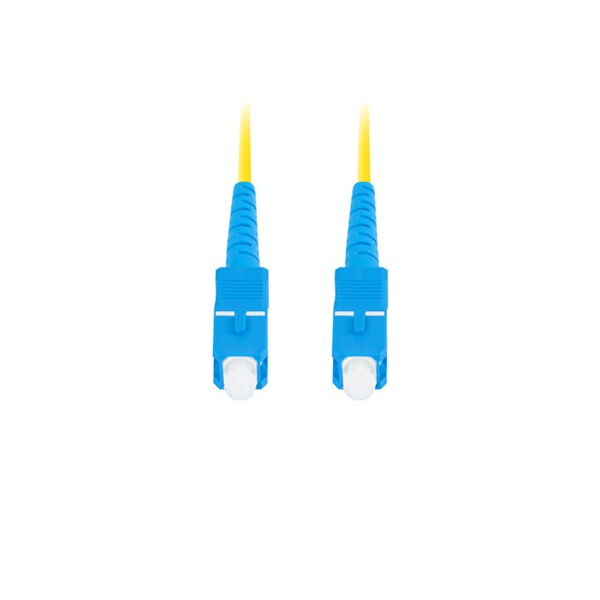 Lanberg FO-SUSU-SS11-0100-YE Monomódusú szimplex optikai patch kábel 2xSC/UPC csatlakozóval 10m